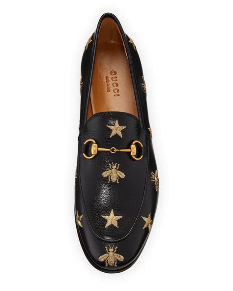 gucci bees and stars loafers|Gucci platform loafer.